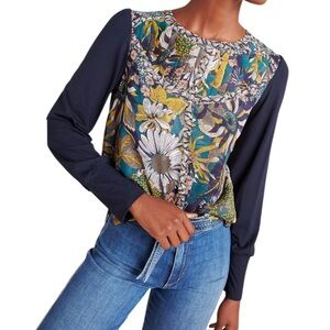 Anthropologie Tiny Wesley Floral Top